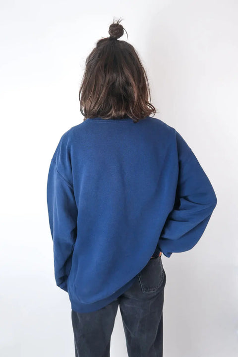 Sweater, darkblue, M/L,  Patch"Norah" wearing between mondays