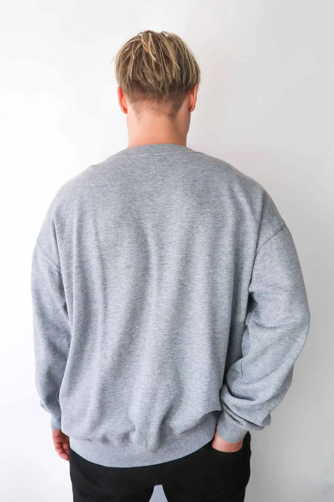 Sweater, grey, L "Patch Caro" wearing between mondays