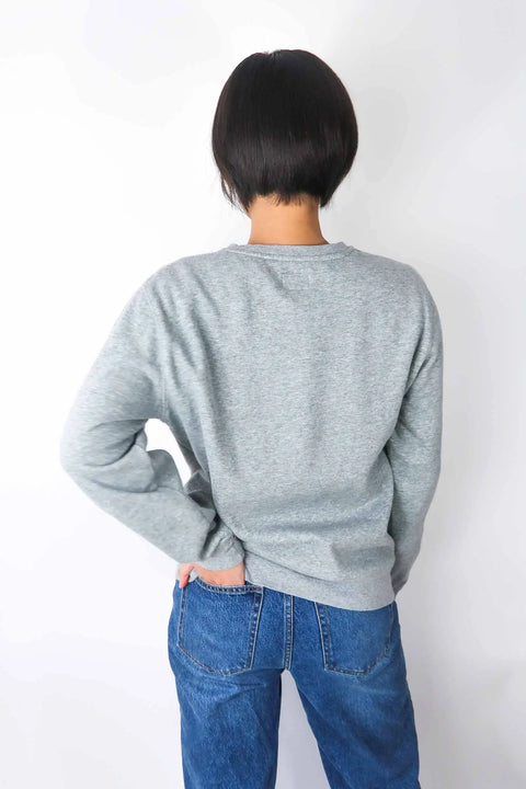Sweater, light grey, S Patch" Janna" wearing between mondays