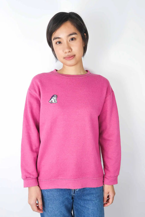 Sweater, pink, S "Patch Janna" wearing between mondays