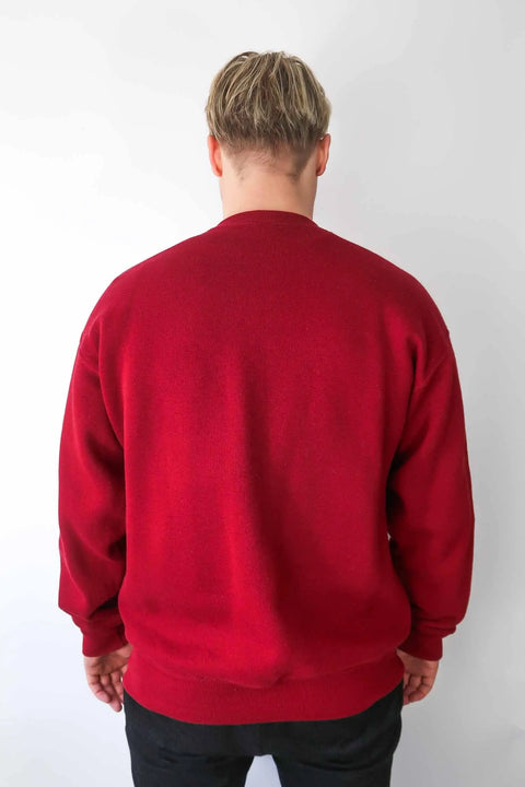 Sweater, rot, XL "Patch "Caro" wearing between mondays