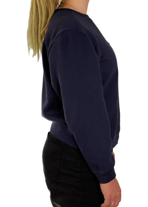 Basic Sweater, dark blue, S/M, "Norah" wearingbetweenmondays