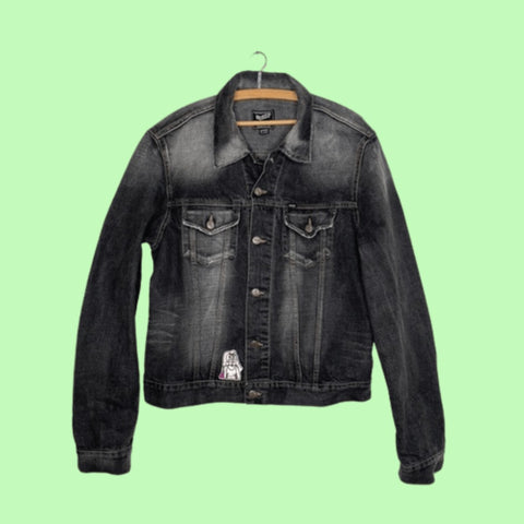 Vintage jeans jacket, dark, "Gas" wearingbetweenmondays