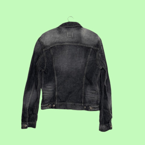Vintage jeans jacket, dark, "Gas" wearingbetweenmondays