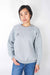 Copy of Sweater, light grey, S Patch" Janna" wearing between mondays
