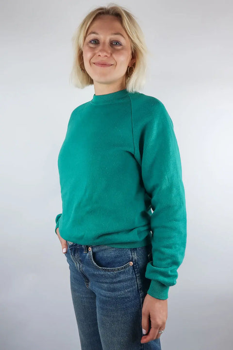 Pullover, türkis-grün, S/M wearing between mondays