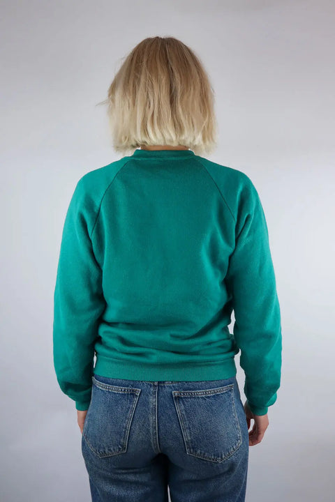 Pullover, türkis-grün, S/M wearing between mondays