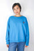 Sweater, blue-turquoise, M  Patch"Norah" wearing between mondays