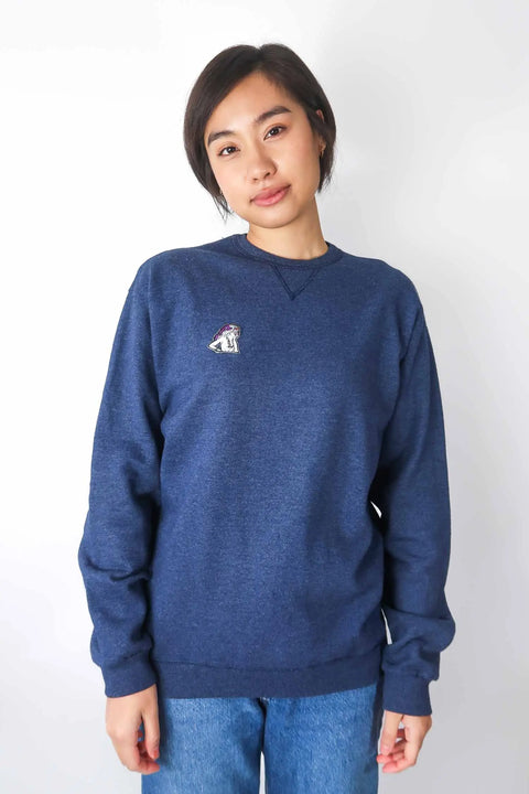 Sweater, blue, S "Patch Janna" wearing between mondays