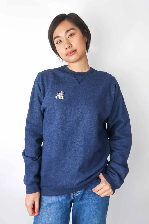 Sweater, blue, S "Patch Janna" wearing between mondays