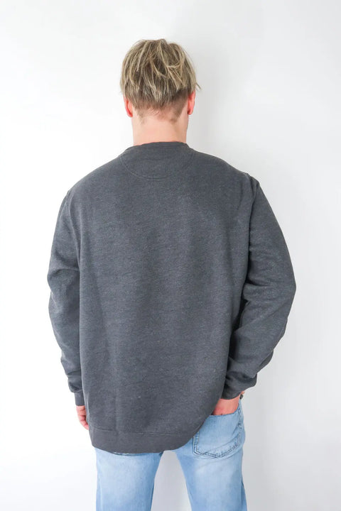 Sweater, dark grey, L "Patch Caro" wearing between mondays