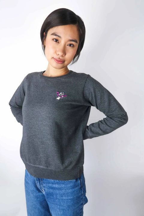 Sweater, dark grey, S, Patch "Norah" wearingbetweenmondays