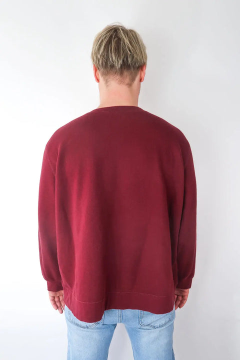 Sweater, dark-red, L  Patch "Bine" wearing between mondays