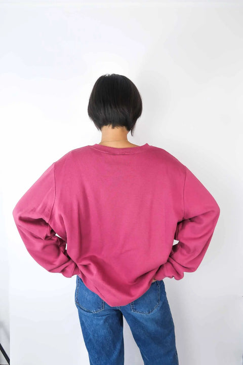 Sweater, dusky pink, XL Patch"Janna" wearing between mondays