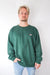 Sweater, forestgreen, XXL  Patch "Diadem" wearing between mondays