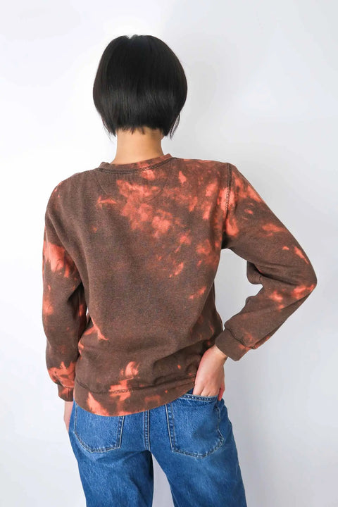 Batik Sweater, orange/brown, S, "Janna" wearingbetweenmondays