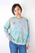 Batik Sweater, grey/blue/yellow, M, "Janna" wearingbetweenmondays