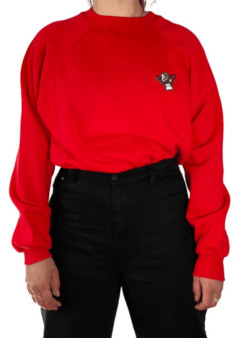 Basic Sweater, red, L, "Norah" wearingbetweenmondays