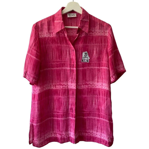 Batik Vintage Blouse / Top, pink wearingbetweenmondays