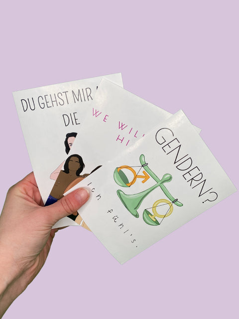 Sticker-Pack "Sexism Sucks" wearing between mondays