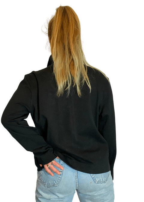 Sweater, black, Zipper M, "Caro" wearingbetweenmondays