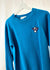 Sweater, blau, M/L "Patch "Norah" wearing between mondays