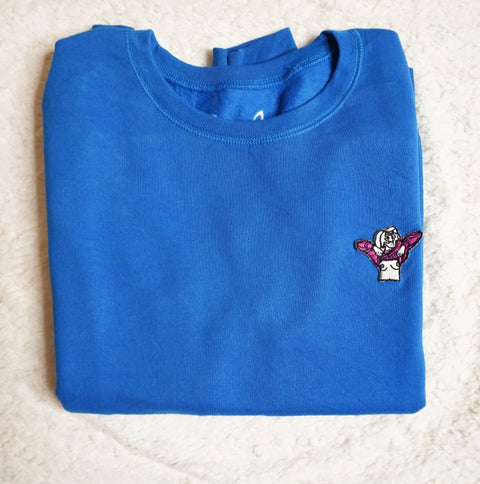 Sweater, blue, M/L, "Norah" wearingbetweenmondays