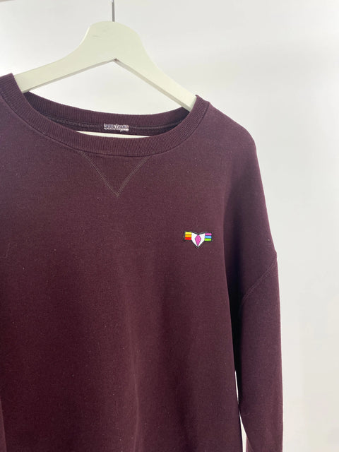Sweater, dark purple, M/L "Diadem" wearing between mondays