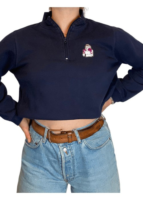 Sweater, darkblue, Zip-up, M, "Caro" wearingbetweenmondays