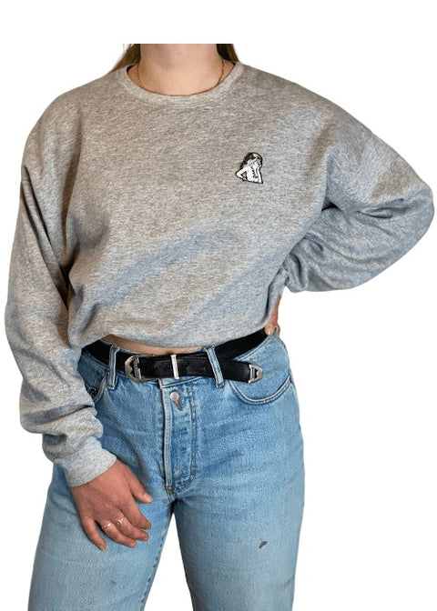 Sweater, light grey, L, "Janna" wearingbetweenmondays