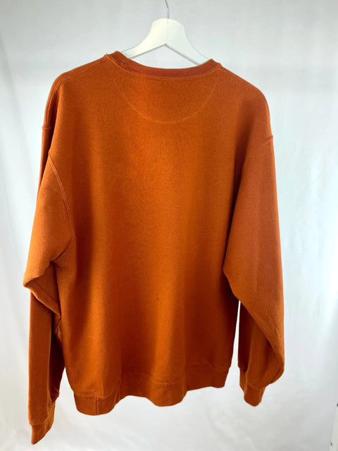 Sweater, orange, L/XL "Patch Caro" wearing between mondays