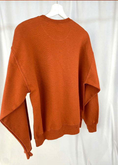 Sweater, orange, M "Patch Norah" wearing between mondays