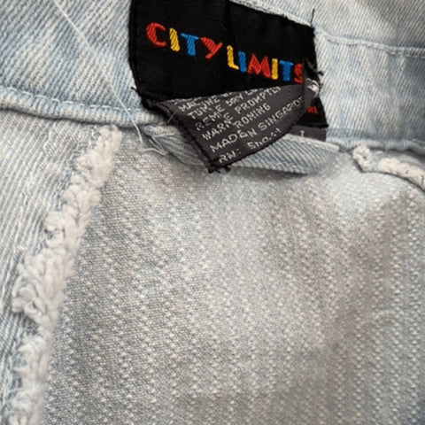 Vintage Denim Jeans Jacket, light Blue "City Limits" wearingbetweenmondays