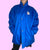 Vintage Herbstjacke/ Windbreaker blau, L/XL wearingbetweenmondays