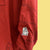Vintage Herbstjacke/Windbreaker, rot, Motiv auf dem Rücken, M/L wearingbetweenmondays
