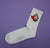 weiße Socken mit Super-Vulva Motiv wearing between mondays